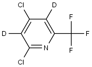 2,4-dichloro-6-(trifluoromethyl)pyridine-3,5-d2 Struktur