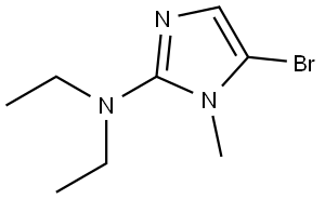 5-bromo-N,N-diethyl-1-methyl-1H-imidazol-2-amine Struktur