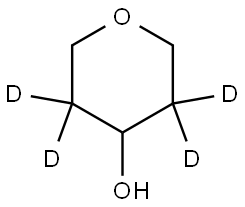 tetrahydro-2H-pyran-3,3,5,5-d4-4-ol Struktur