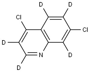 4,7-dichloroquinoline-2,3,5,6,8-d5 Struktur