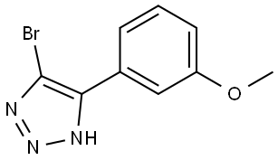 5-bromo-4-(3-methoxyphenyl)-1H-1,2,3-triazole Struktur