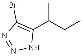 5-bromo-4-(sec-butyl)-1H-1,2,3-triazole Struktur