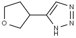 4-(tetrahydrofuran-3-yl)-1H-1,2,3-triazole Struktur