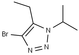 4-bromo-5-ethyl-1-isopropyl-1H-1,2,3-triazole Struktur