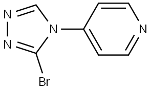 4-(3-bromo-4H-1,2,4-triazol-4-yl)pyridine Struktur