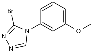 3-bromo-4-(3-methoxyphenyl)-4H-1,2,4-triazole Struktur