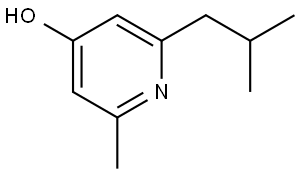 2-isobutyl-6-methylpyridin-4-ol Struktur