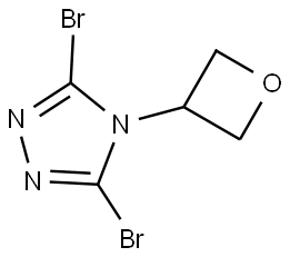 3,5-dibromo-4-(oxetan-3-yl)-4H-1,2,4-triazole Struktur