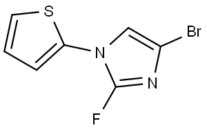 4-bromo-2-fluoro-1-(thiophen-2-yl)-1H-imidazole Struktur