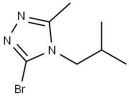 3-bromo-4-isobutyl-5-methyl-4H-1,2,4-triazole Struktur