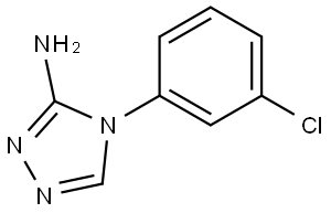 4-(3-chlorophenyl)-4H-1,2,4-triazol-3-amine Struktur