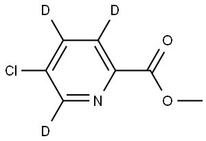 methyl 5-chloropicolinate-3,4,6-d3 Struktur