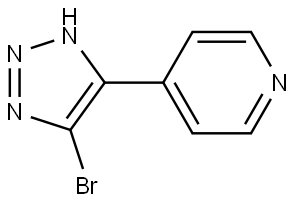 4-(5-bromo-1H-1,2,3-triazol-4-yl)pyridine Struktur