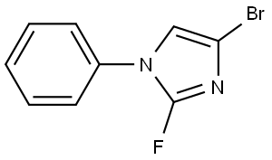 4-bromo-2-fluoro-1-phenyl-1H-imidazole Struktur