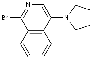 1-bromo-4-(pyrrolidin-1-yl)isoquinoline Struktur