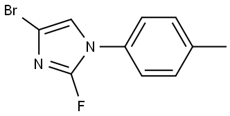 4-bromo-2-fluoro-1-(p-tolyl)-1H-imidazole Struktur