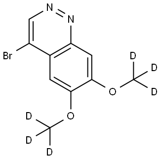 4-bromo-6,7-bis(methoxy-d3)cinnoline Struktur