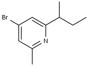 4-bromo-2-(sec-butyl)-6-methylpyridine Struktur