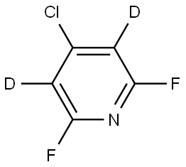 4-chloro-2,6-difluoropyridine-3,5-d2 Struktur