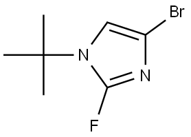 4-bromo-1-(tert-butyl)-2-fluoro-1H-imidazole Struktur