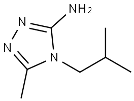 4-isobutyl-5-methyl-4H-1,2,4-triazol-3-amine Struktur