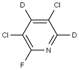 3,5-dichloro-2-fluoropyridine-4,6-d2 Struktur