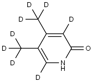 4,5-bis(methyl-d3)pyridin-2(1H)-one-3,6-d2 Struktur