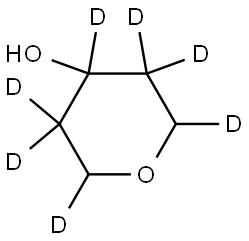 tetrahydro-2H-pyran-2,3,3,4,5,5,6-d7-4-ol Struktur