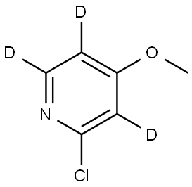 2-chloro-4-methoxypyridine-3,5,6-d3 Struktur