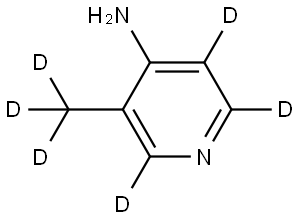 3-(methyl-d3)pyridin-2,5,6-d3-4-amine Struktur