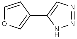 5-(furan-3-yl)-1H-1,2,3-triazole Struktur