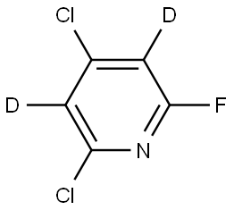 2,4-dichloro-6-fluoropyridine-3,5-d2 Struktur