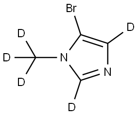 5-bromo-1-(methyl-d3)-1H-imidazole-2,4-d2 Struktur