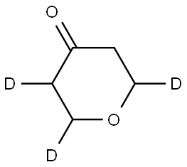 tetrahydro-4H-pyran-4-one-2,3,6-d3 Struktur