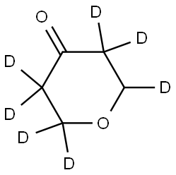 tetrahydro-4H-pyran-4-one-2,2,3,3,5,5,6-d7 Struktur