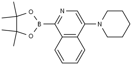 4-(piperidin-1-yl)-1-(4,4,5,5-tetramethyl-1,3,2-dioxaborolan-2-yl)isoquinoline Struktur