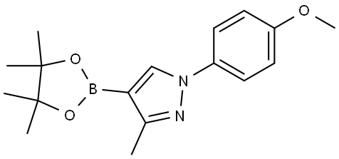 1-(4-methoxyphenyl)-3-methyl-4-(4,4,5,5-tetramethyl-1,3,2-dioxaborolan-2-yl)-1H-pyrazole Structure