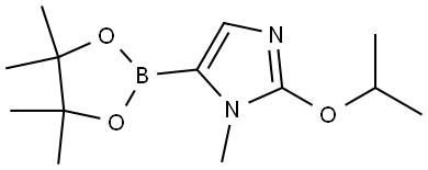 2-isopropoxy-1-methyl-5-(4,4,5,5-tetramethyl-1,3,2-dioxaborolan-2-yl)-1H-imidazole Structure