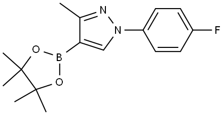 1-(4-fluorophenyl)-3-methyl-4-(4,4,5,5-tetramethyl-1,3,2-dioxaborolan-2-yl)-1H-pyrazole Structure