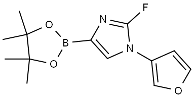 2-fluoro-1-(furan-3-yl)-4-(4,4,5,5-tetramethyl-1,3,2-dioxaborolan-2-yl)-1H-imidazole Structure