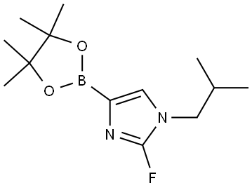 2-fluoro-1-isobutyl-4-(4,4,5,5-tetramethyl-1,3,2-dioxaborolan-2-yl)-1H-imidazole Structure