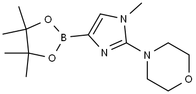 4-(1-methyl-4-(4,4,5,5-tetramethyl-1,3,2-dioxaborolan-2-yl)-1H-imidazol-2-yl)morpholine Structure