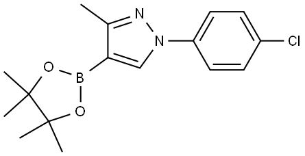 1-(4-chlorophenyl)-3-methyl-4-(4,4,5,5-tetramethyl-1,3,2-dioxaborolan-2-yl)-1H-pyrazole Structure