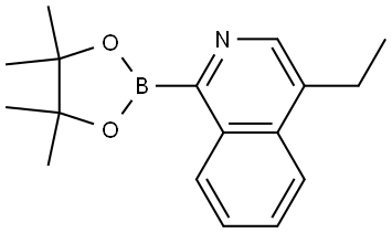 4-ethyl-1-(4,4,5,5-tetramethyl-1,3,2-dioxaborolan-2-yl)isoquinoline Struktur