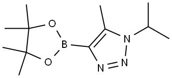 1-isopropyl-5-methyl-4-(4,4,5,5-tetramethyl-1,3,2-dioxaborolan-2-yl)-1H-1,2,3-triazole Structure