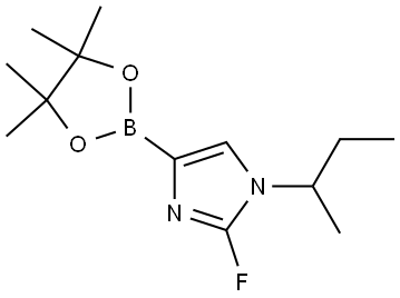 1-(sec-butyl)-2-fluoro-4-(4,4,5,5-tetramethyl-1,3,2-dioxaborolan-2-yl)-1H-imidazole Structure