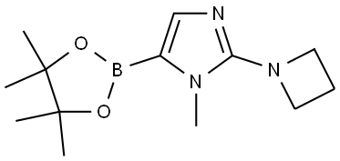 2-(azetidin-1-yl)-1-methyl-5-(4,4,5,5-tetramethyl-1,3,2-dioxaborolan-2-yl)-1H-imidazole Structure