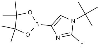 1-(tert-butyl)-2-fluoro-4-(4,4,5,5-tetramethyl-1,3,2-dioxaborolan-2-yl)-1H-imidazole Structure