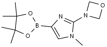 3-(1-methyl-4-(4,4,5,5-tetramethyl-1,3,2-dioxaborolan-2-yl)-1H-imidazol-2-yl)-1,3-oxazetidine Structure