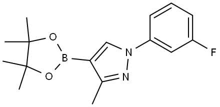 1-(3-fluorophenyl)-3-methyl-4-(4,4,5,5-tetramethyl-1,3,2-dioxaborolan-2-yl)-1H-pyrazole Structure